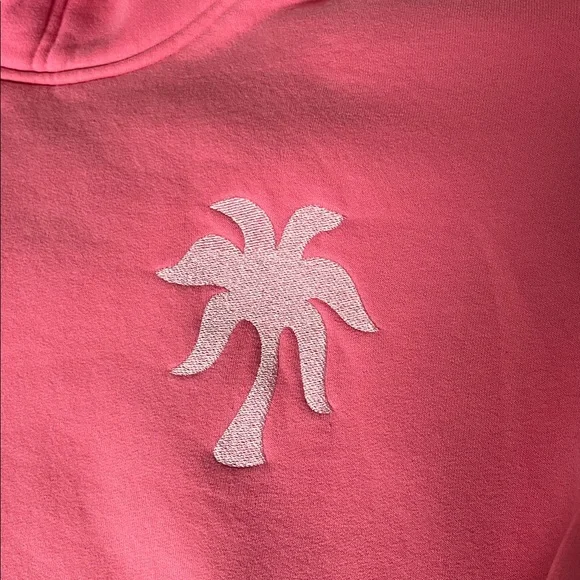 Pink Palm Puff Hoodie Sweatshirt Palm Tree Shell Logo hibiscus sonic Pink barbie - Picture 6 of 10